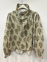 Bohemian Printed Shirt Jean Blue One Size