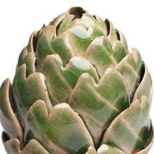 Ceramic Artichoke Tabletop Decor: Green / Small