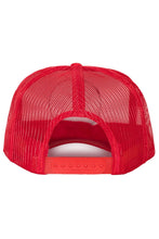 Electric Rainbow Trucker Hat Red: Red