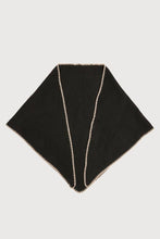 Knitted Triangle Shawl: Taupe