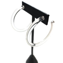 XL Jelly Hoop Earrings - 2 inch: Denim