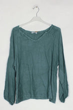 Linen Blouse  Sky Blue One Size