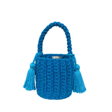 Amalfi Bucket Bag Mini With Tassels: Sand / Short strap (4")