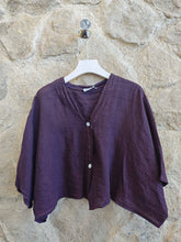 Ref-11870 SHORT LINEN BLOUSE 100%: Blank
