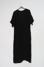 Long Linen Dress Kimono Charcoal Grey One Size