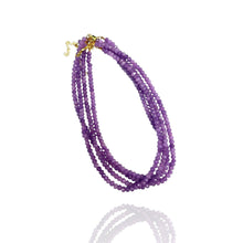 Faceted Bead Necklaces :Baby pink