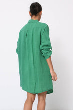Short Linen Dresse One Size Blue Jeans