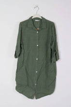 Short Linen Dresse One Size Blue Jeans