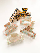 Sage | Eco-Friendly Large Multicolor Rectangle Claw Clip: Assorted