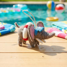 Handmade Felt Diving Dumbo Hanging Decoration