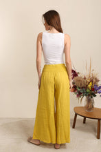 100% Linen Trousers REF. 2771: Black