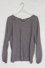 Linen Blouse  Sky Blue One Size