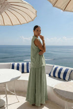 Sofia cotton/linen skirt : Taupe / One Size