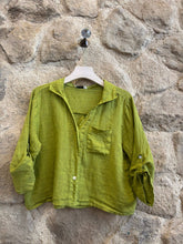 Linen Blouse: White One Size