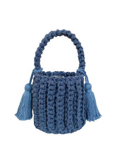 Amalfi Bucket Bag Mini With Tassels: Tan / Short strap (4")