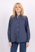 Cotton ruffled shirt @88270_ChVolantUni: Light beige