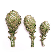 Ceramic Artichoke Tabletop Decor: Green / Small