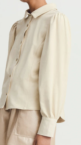 Tara Shirt Cream Suede
