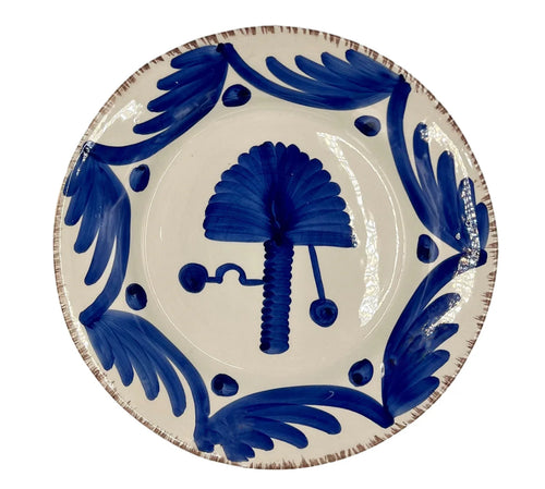 Casa Nuno Blue Palm Plate