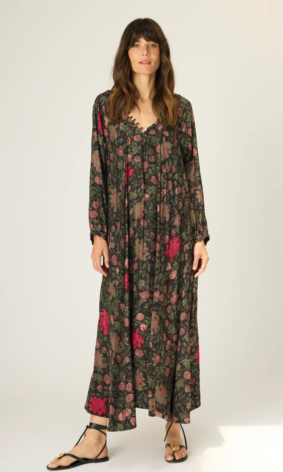 Silk Fiore Maxi- Lehua Print