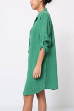 Short Linen Dresse One Size Blue Jeans