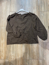 Linen Blouse  Sky Blue One Size