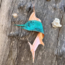 Sailfish Swordfish Marlin Copper Christmas Ornament