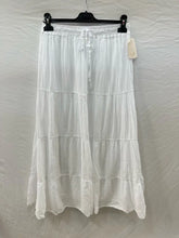 Cotton Voile Skirt: White