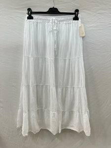 Cotton Voile Skirt With Lining @9143_JuCotDouble: Black
