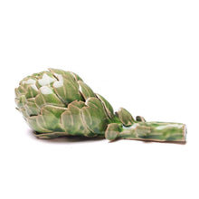 Ceramic Artichoke Tabletop Decor: Green / Small