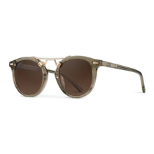 Skyler - Round Polarized Sunglasses: Beige Tortoise Frame/Brown Lens