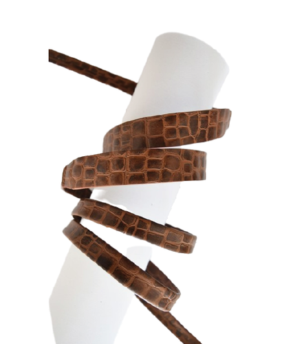 Skinny Wrap - Chocolate Alligator - OS