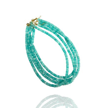 Disc Bead Necklaces: Sky blue