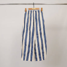 Striped pants with elastic waistband TDM67625-5: Blue