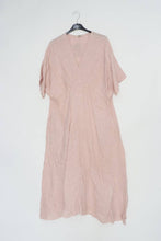 Long Linen Dress Kimono Charcoal Grey One Size