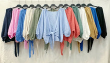 Cotton gauze tie bolero One Size
