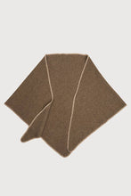 Knitted Triangle Shawl: Taupe