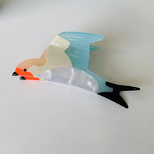 FASHIONABLE WHITE SWAN ACETIC ACID HAIR CLIP_CWAHA0549: TYPE6 / (OS) 2