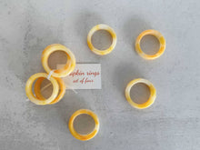 Sherbet Napkin Rings, set of four: Lime