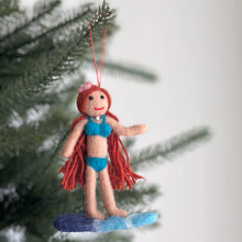Felt Ornament - Surfer Girl: Blond Hair