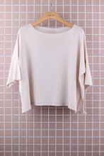 COTTON V-NECK TANK TOP: Beige / One size