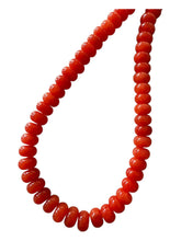 Lilly Gemstone Bead Necklace multi-color 8mm opals jade : Deep Orange