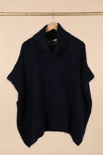 TURTLENECK PONCHO SWEATER / One size