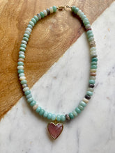 Caia Necklace: Lavender Jade with Amazonite