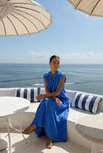 Sofia cotton/linen skirt : Royal blue / One Size