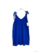 Short dress with adjustable cotton gauze straps One Size