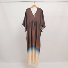 Flowy dress DB90611VS: Camel One Size