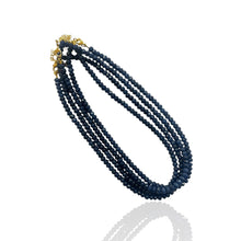 Faceted Bead Necklace: Sky blue