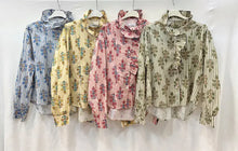 Bohemian Printed Shirt Jean Blue One Size