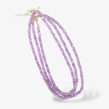 Faceted Bead Necklace: Sky blue